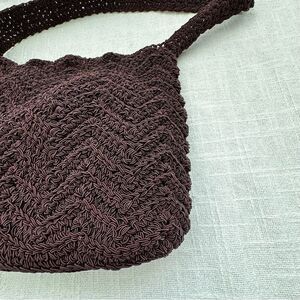 R&G Designs Maroon Tie Knot Boho Casual Purse Shoulder Bag Hand Made